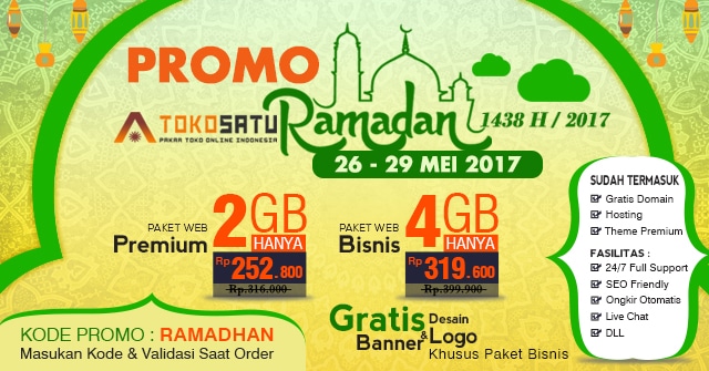 Promo Ramadhan Berlaku Tanggal 26 – 29 Mei 2017